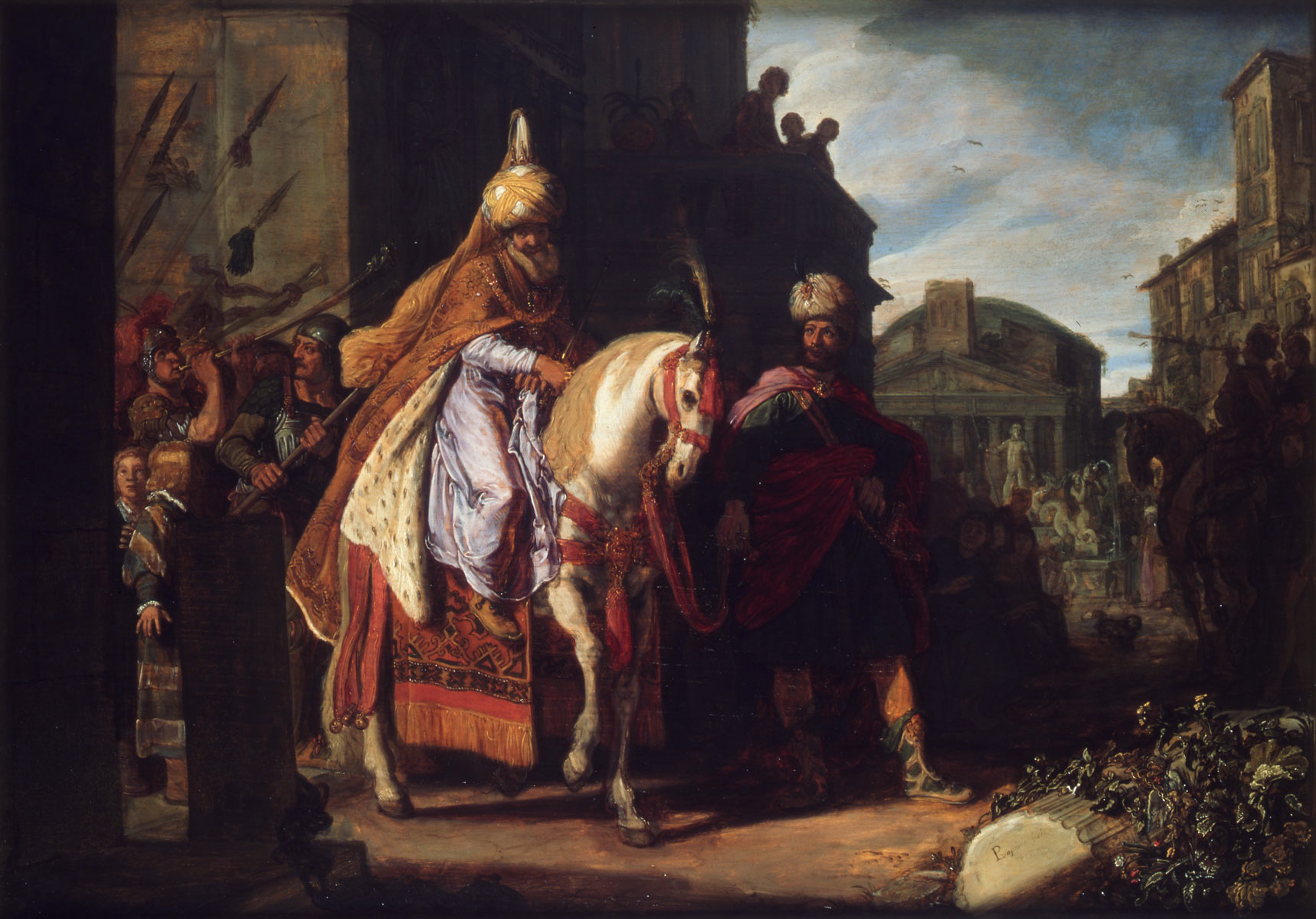 The triumph of Mordechai*oil on panel*52 x 71,5 cm*1617